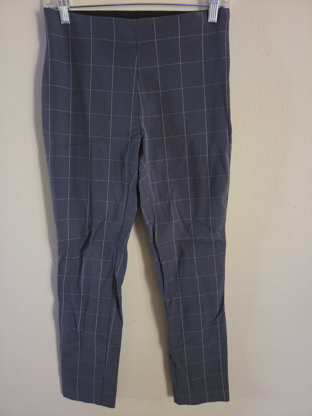 a new day Navy Windowpane Slim-Fit Chinos